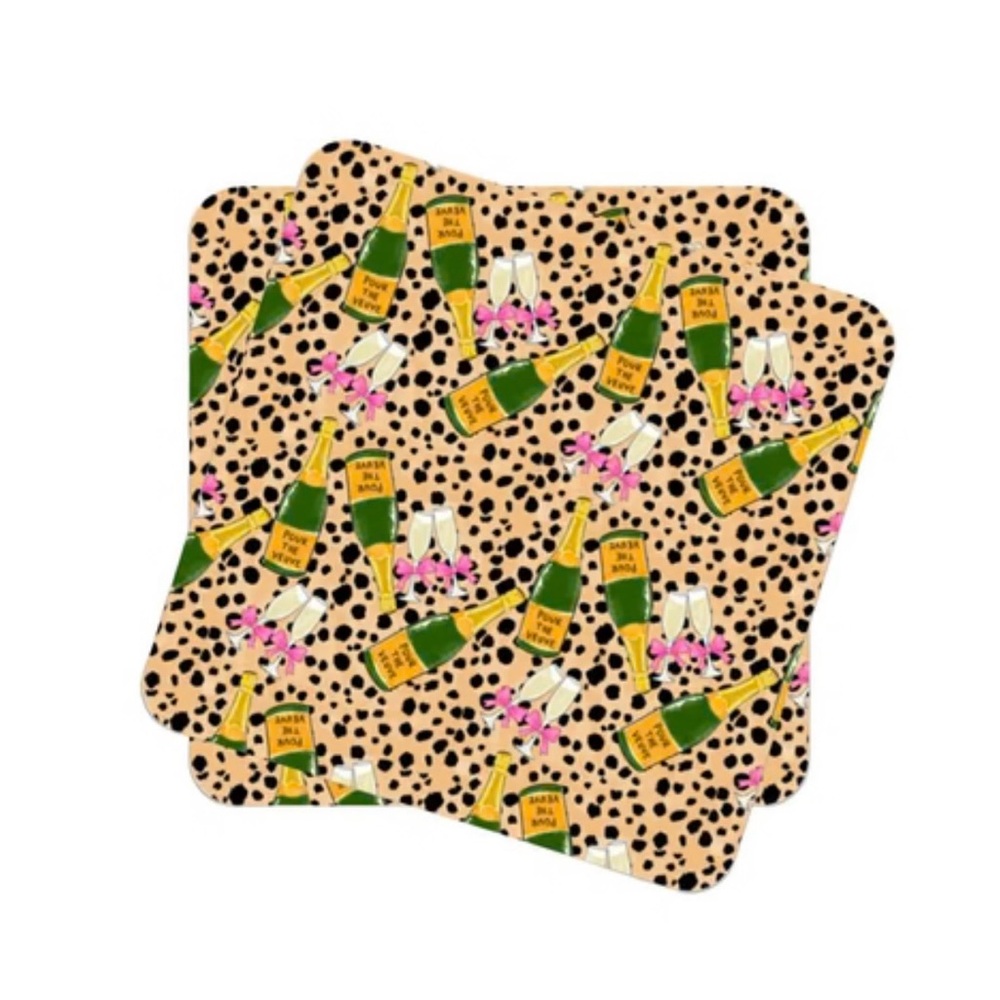 Pour the Veuve Coaster Set